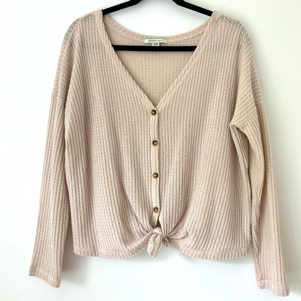 AE Waffle Button Down